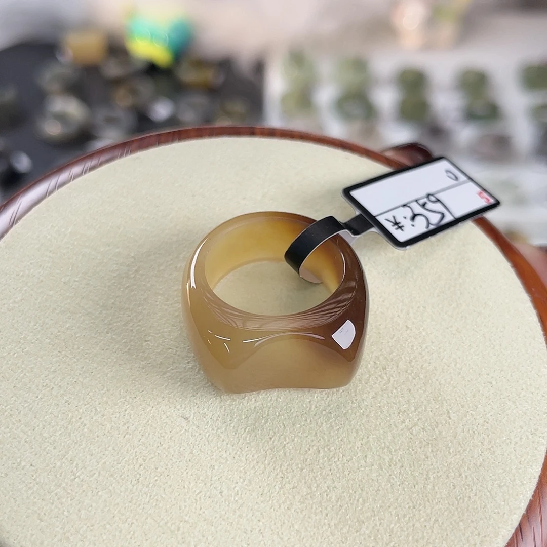 敏***和田玉未镶嵌戒指k32焦糖猫耳17.2 买断 不退换