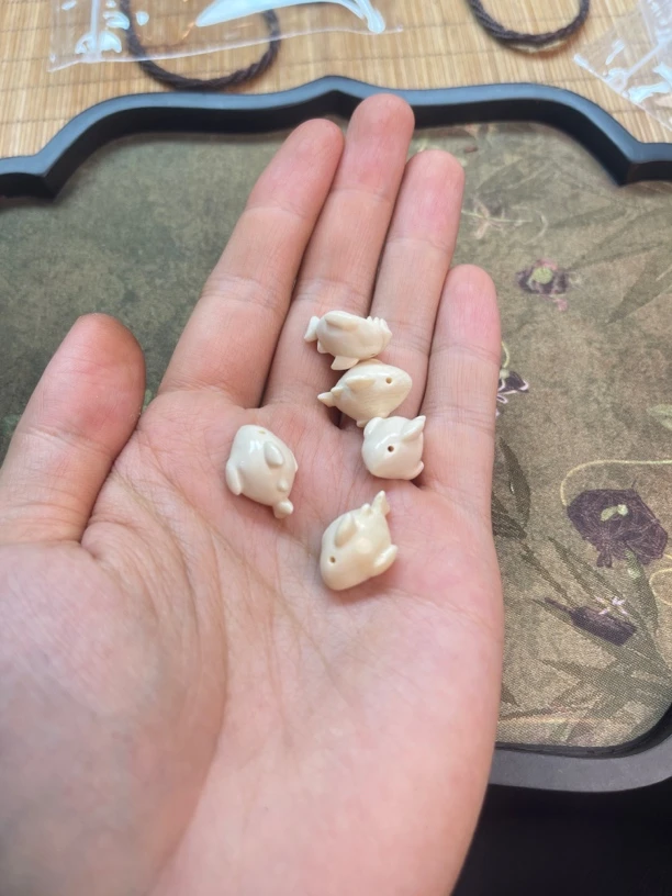 【配饰】猛犸牙 沙鱼头夹子精工雕刻1.8mm