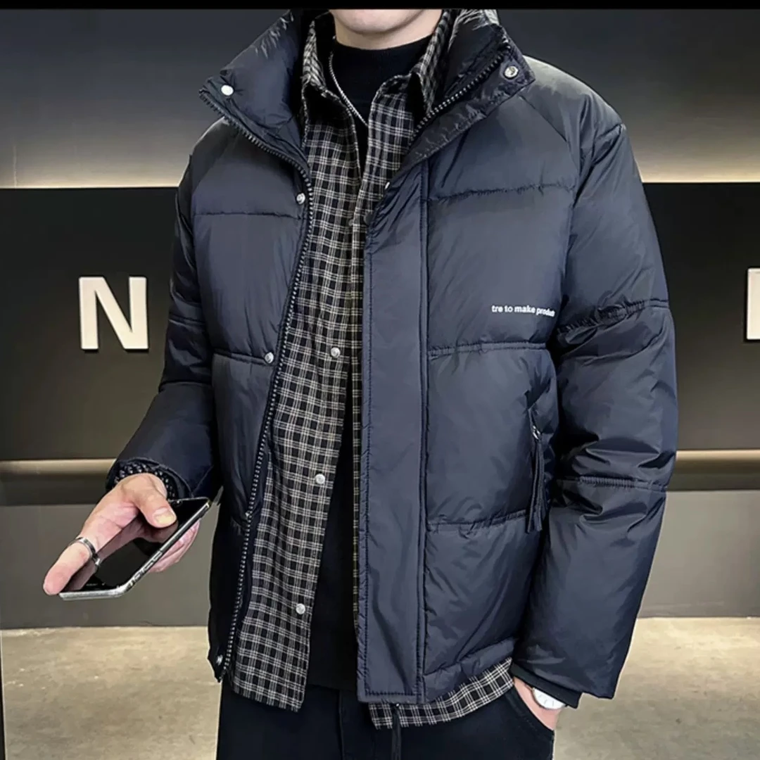 【6815】潮流连帽男冬季新款加厚外套保暖防寒男装休闲防风时尚上衣