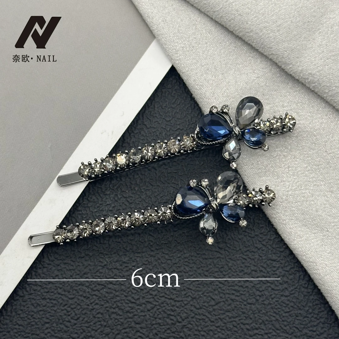 【NAIL·奈欧】设计师系列6085一字夹蝴蝶气质