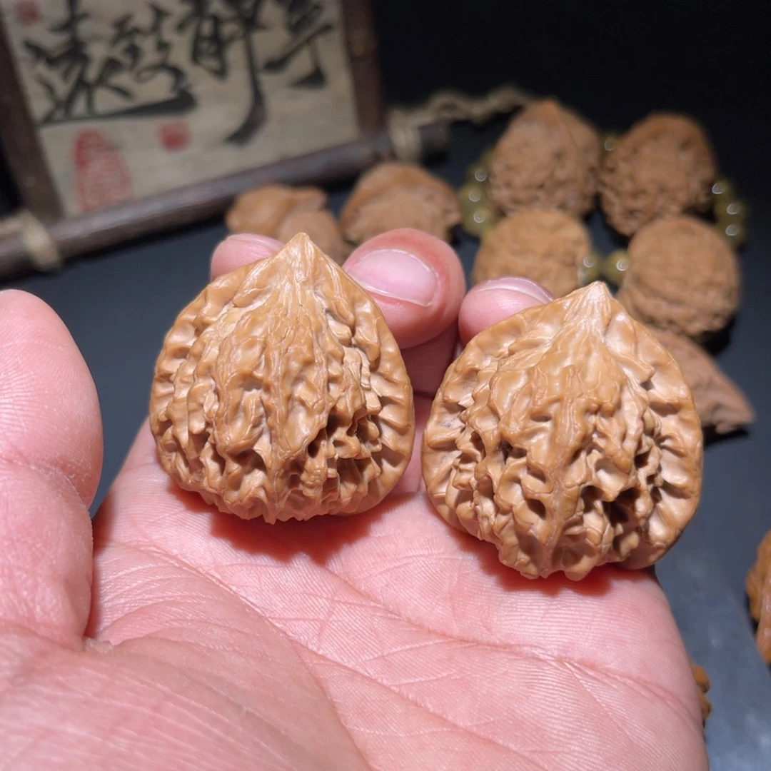 文玩核桃把件丹*程龙门涧