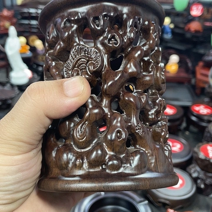 手工艺品琉璃红木底座工艺品
