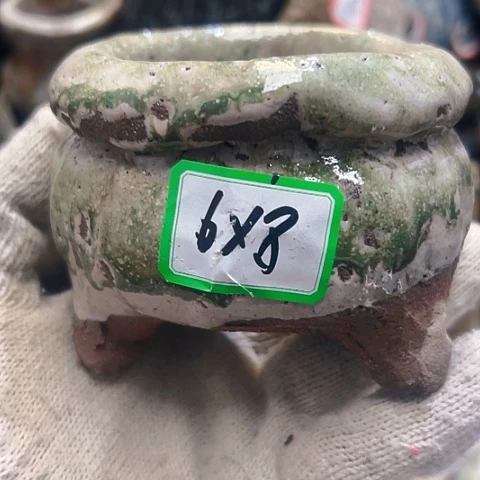 红陶粗陶花盆手工