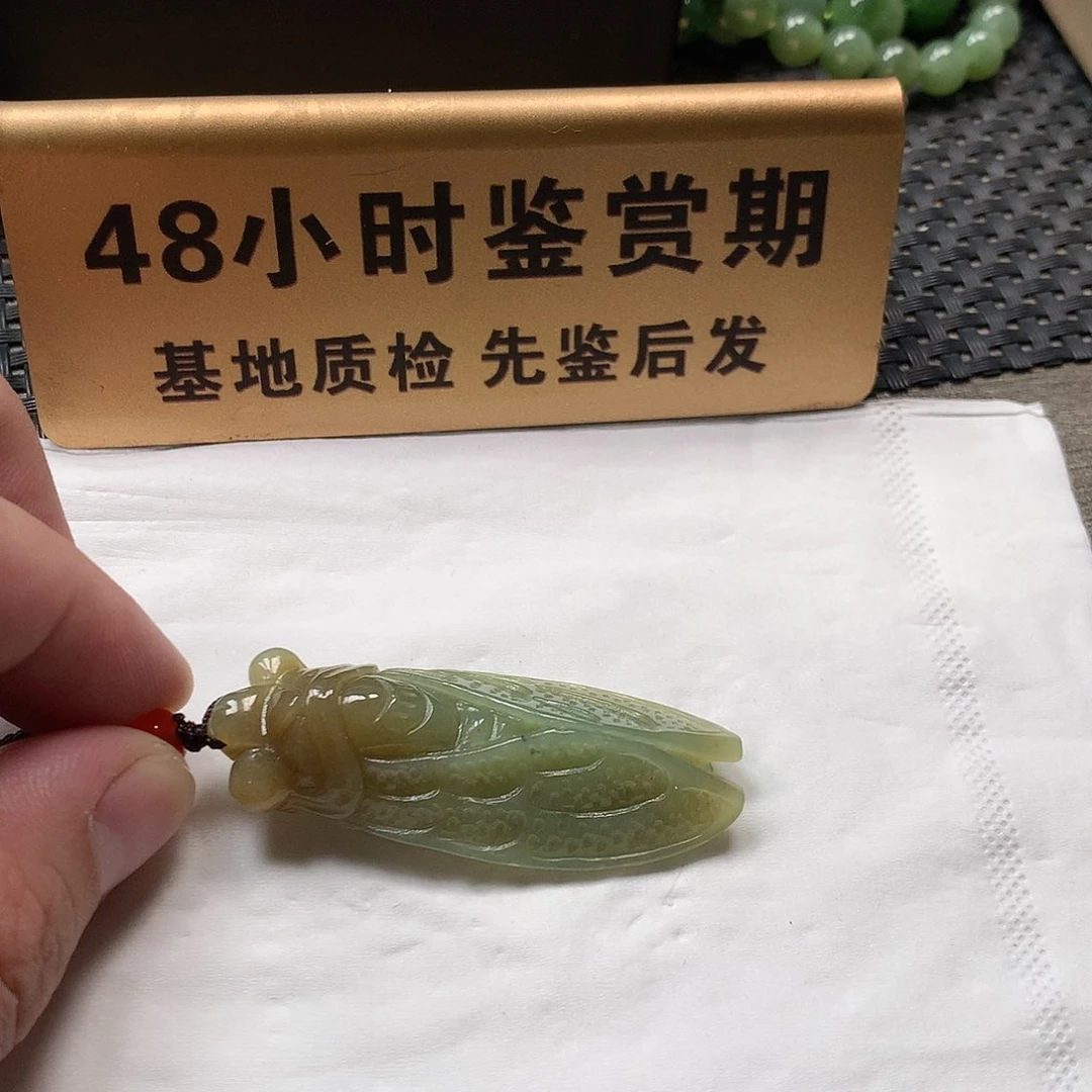 颈饰未镶嵌和田玉知了