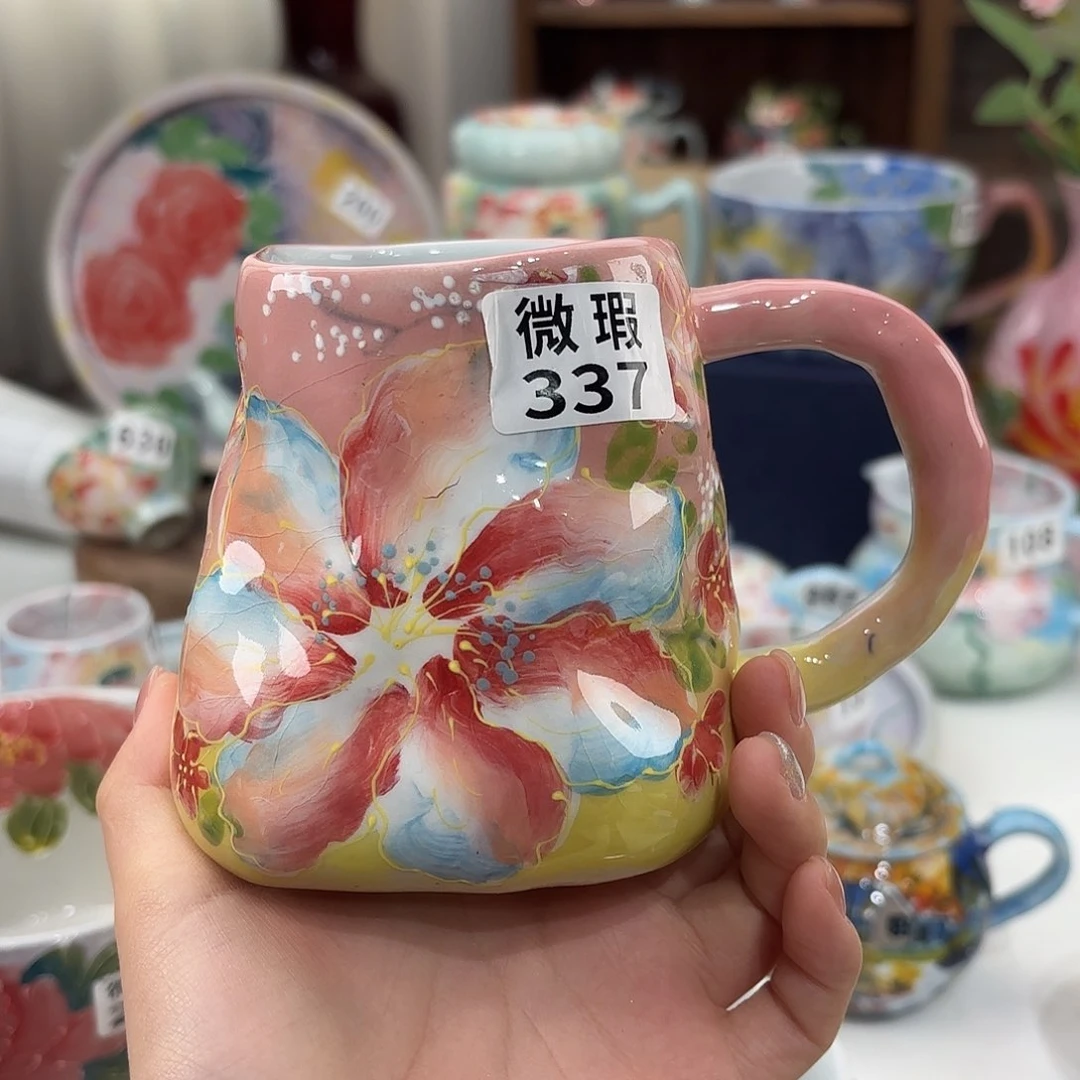 景德镇手绘高温釉下彩陶瓷茶具