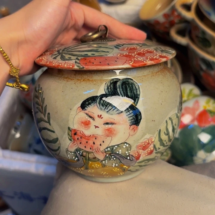 瓷片景德镇陶瓷手工手绘