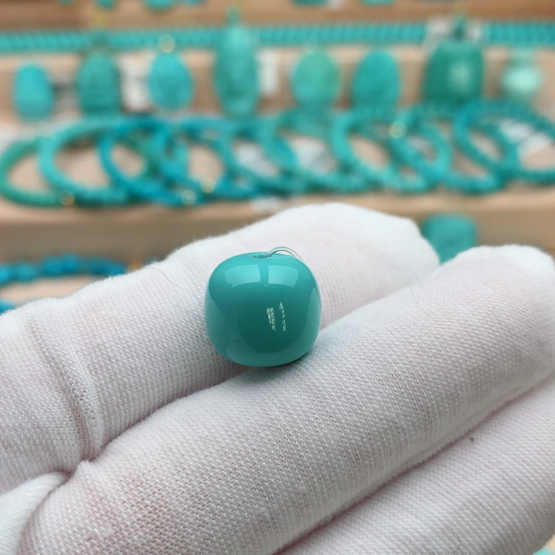 绿松石未镶嵌珠宝奇石13mm