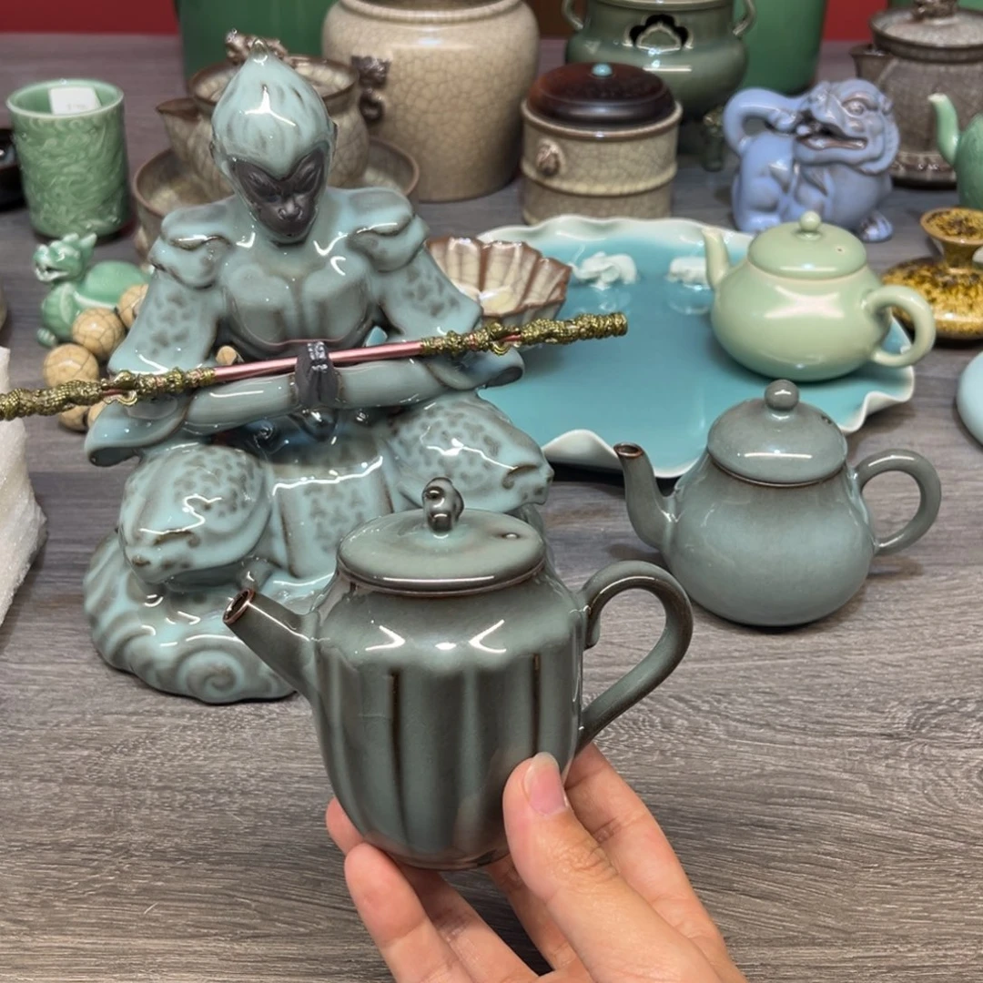 郑原斌 铁胎 筋纹壶