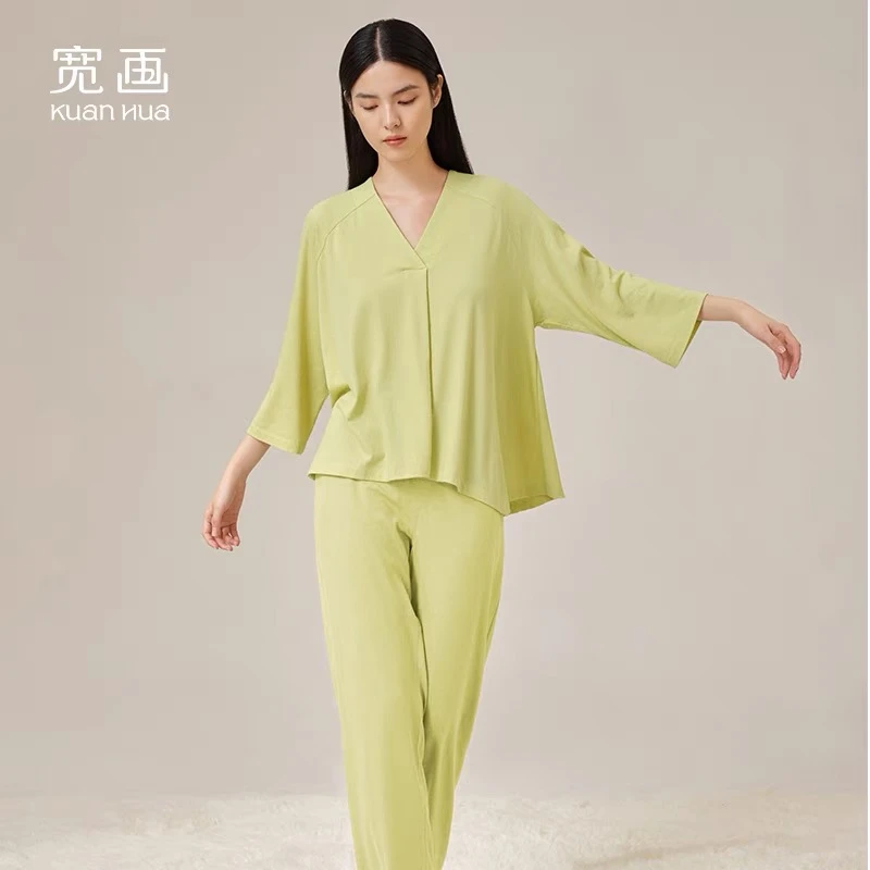 宽画夏季家居服轻柔骨折伸展系列96760