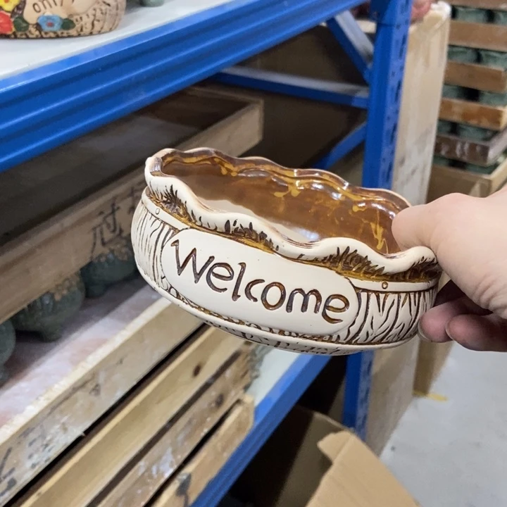 陶瓷花盆单场满9.9发15*6