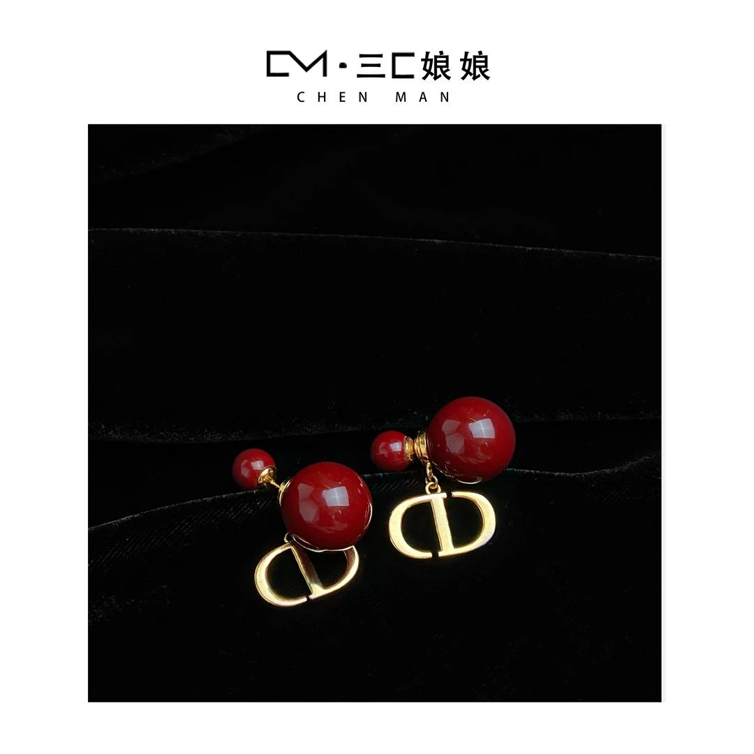 非金属合成锆石耳饰 三C娘娘67518时尚气质百搭耳环