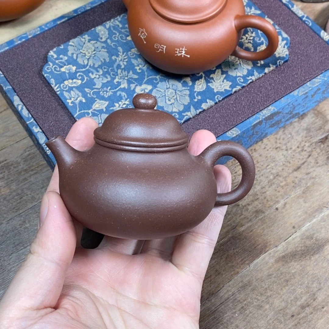 茶壶紫砂100cc半手容天