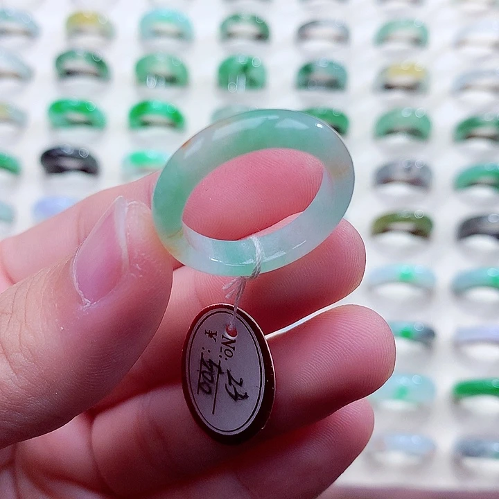 翡翠未镶嵌戒指23号