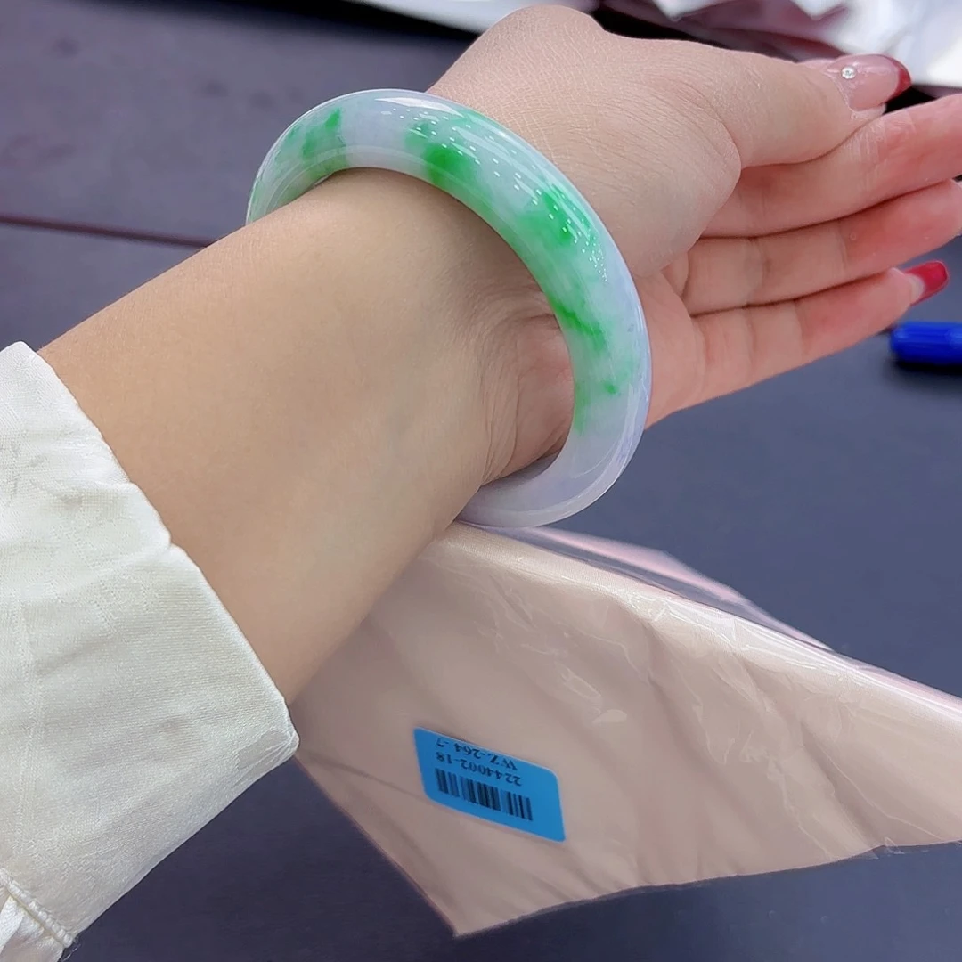 翡翠手镯未镶嵌精品•圈口57.58