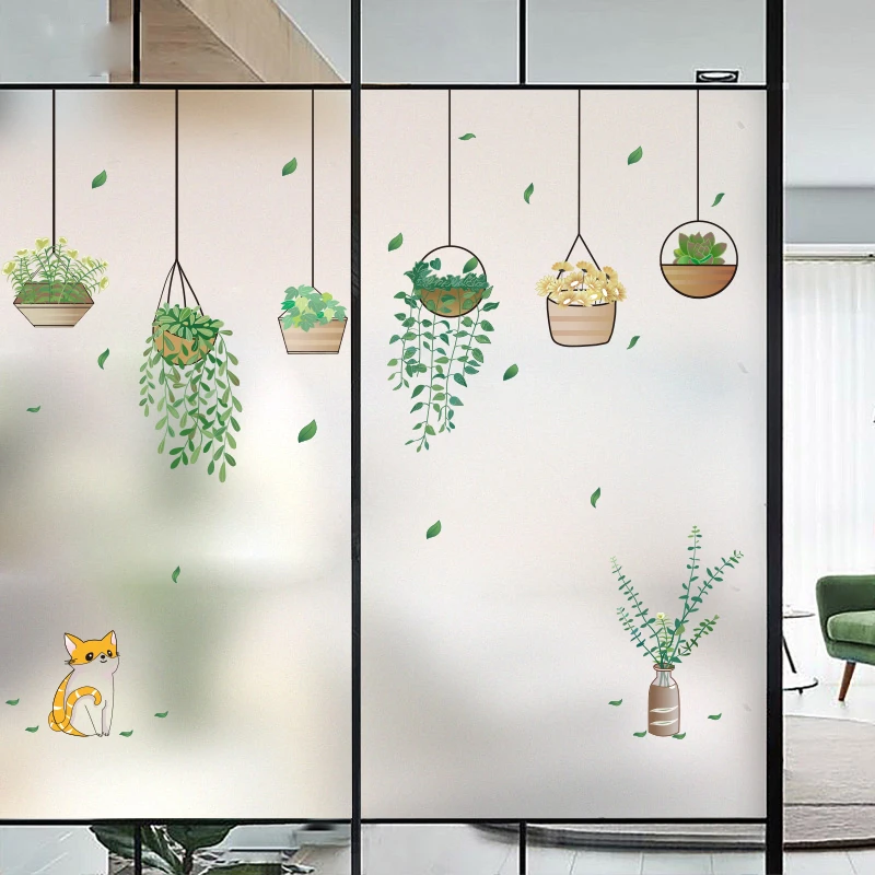 家用浴室玻璃贴纸窗户贴纸防窥膜透光不透明免胶磨砂防走光贴膜