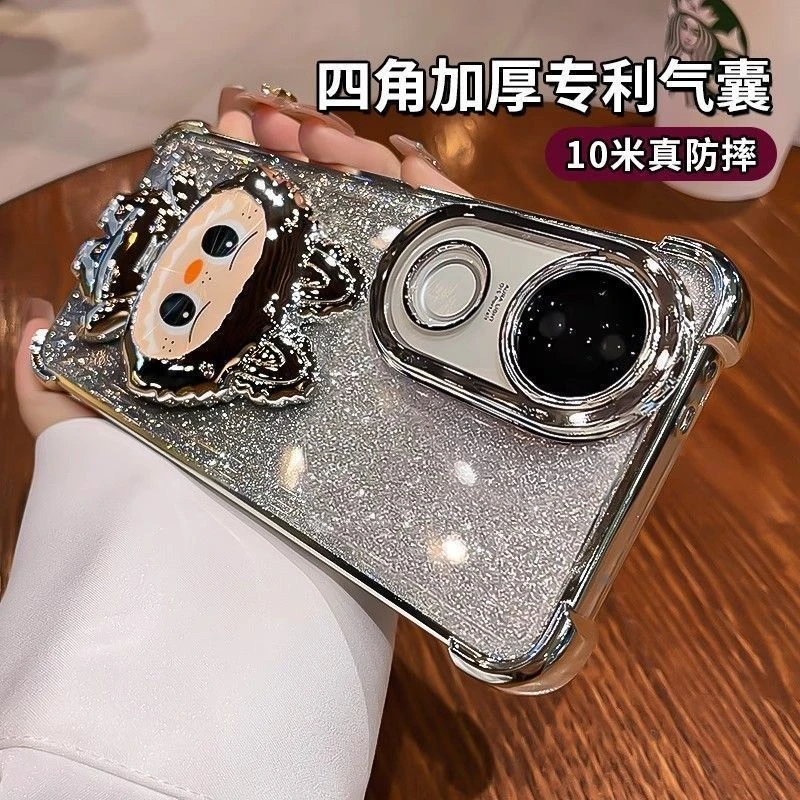 适用vivoS30拉布布手机壳vivoS30Promini补妆镜支架S20/19P拉布布