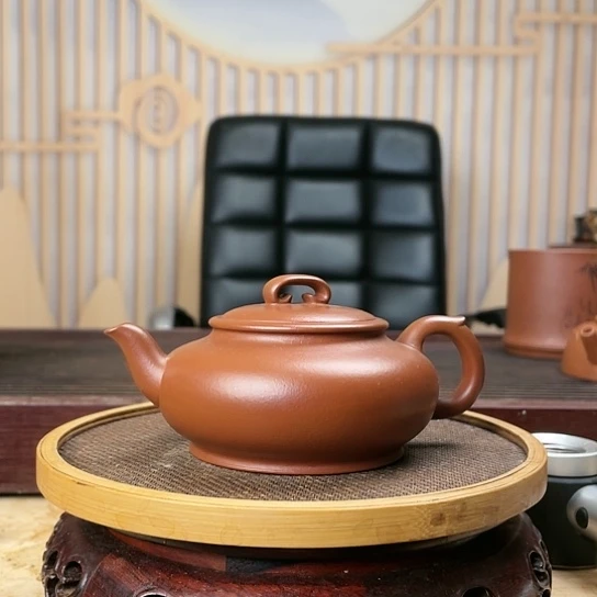 朱泥茶壶高***…如意壶  200毫升