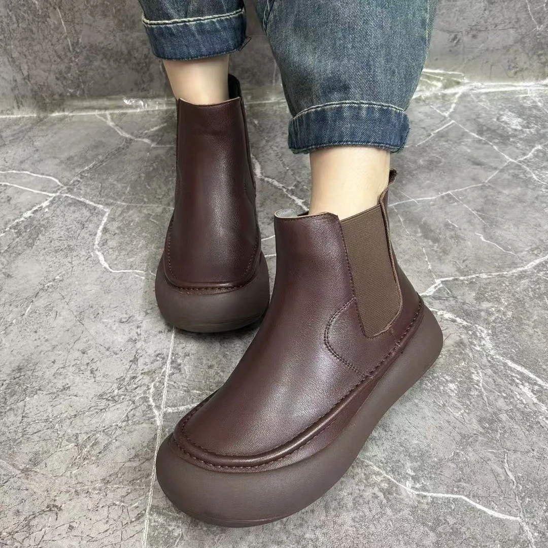 新款复古风柔软舒适百搭休闲女鞋（加绒）2716-22A