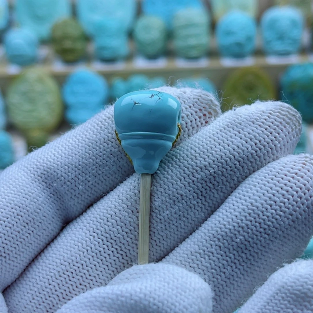 绿松石未镶嵌珠宝奇石14mm