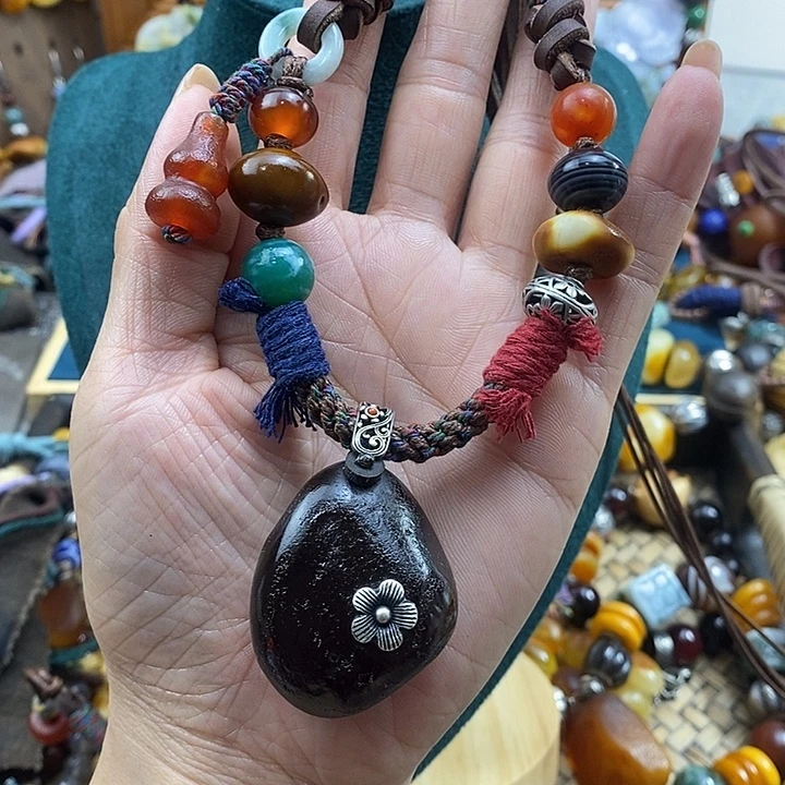 蜜蜡未镶嵌项链项链