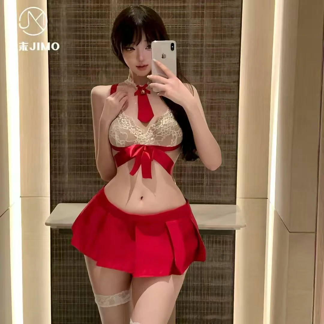 四季红色女均码套装蓝色