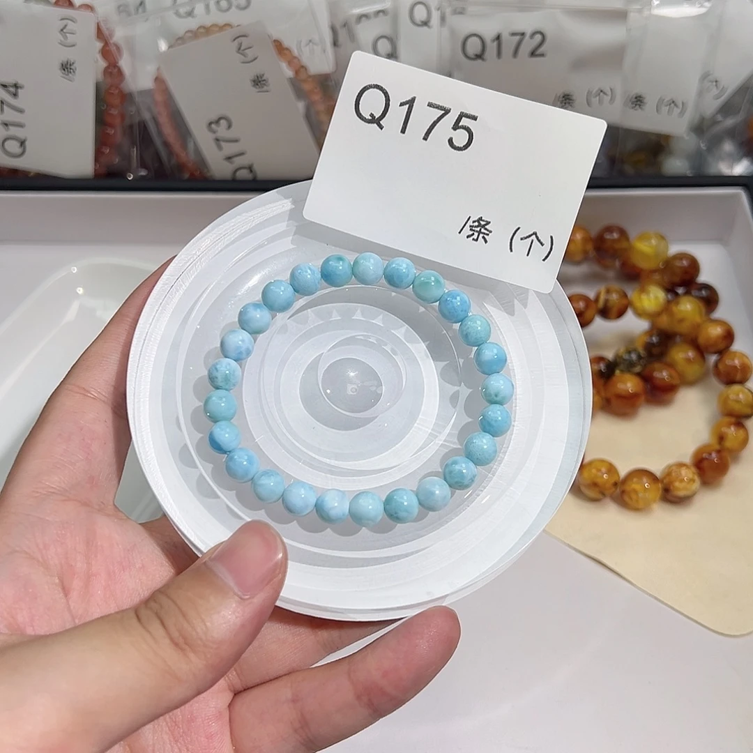 针钠钙石（海纹石）未镶嵌手链Q175