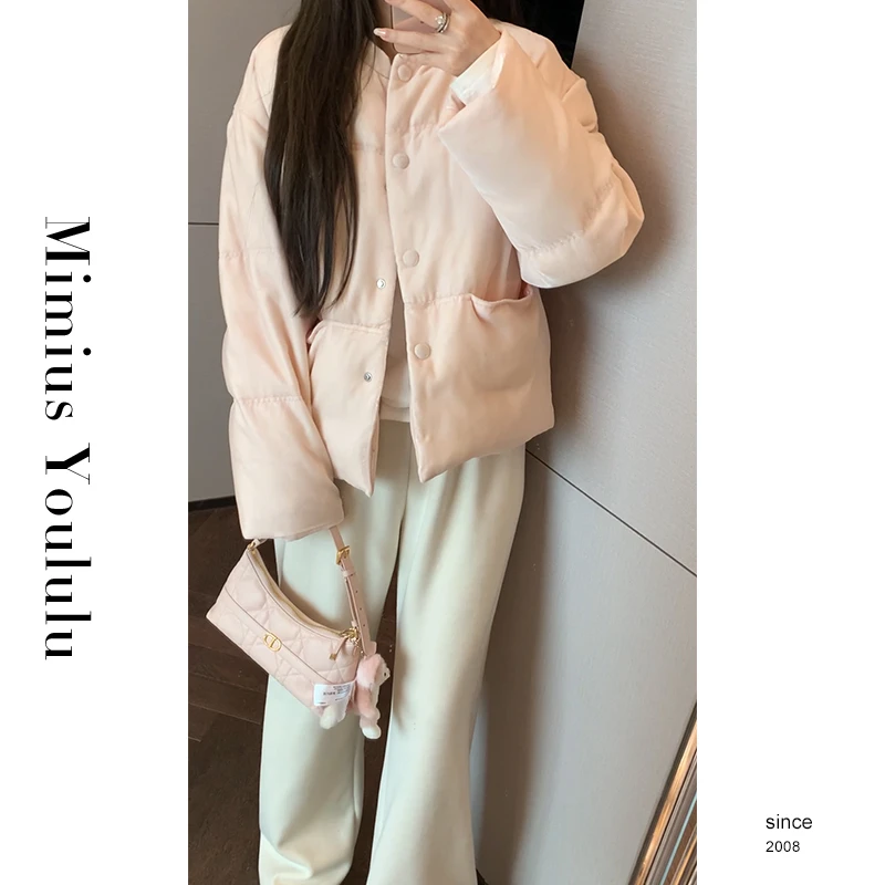 【mimius】&游鹿鹿 高级感气质珠光保暖外套 汉服()F12318