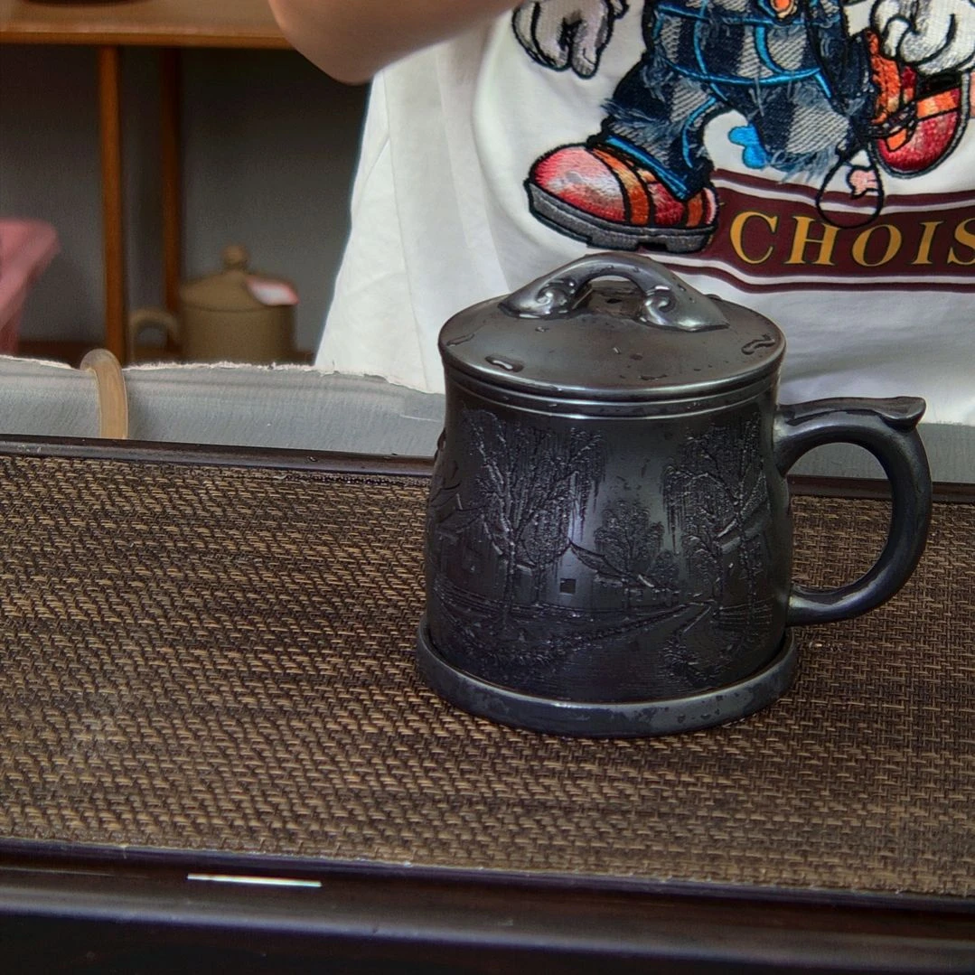 【闪购商品】茶杯绿泥高货放漏
