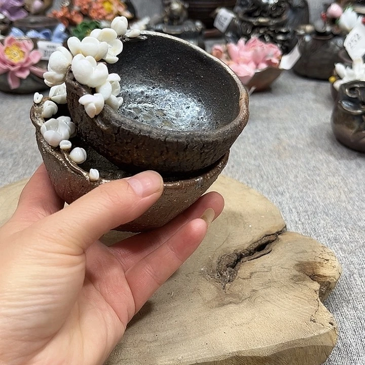 曼****y垚焱柴烧茶具分享