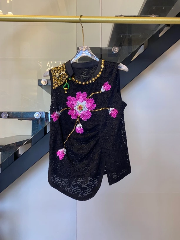 Dada设计款新款重工个性款休闲时尚百搭洋气背心D138