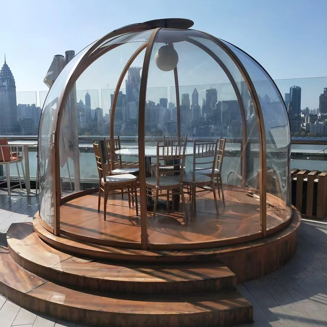 户外网红星空房移动阳光房隔热透明泡泡屋适用于民宿餐厅露营