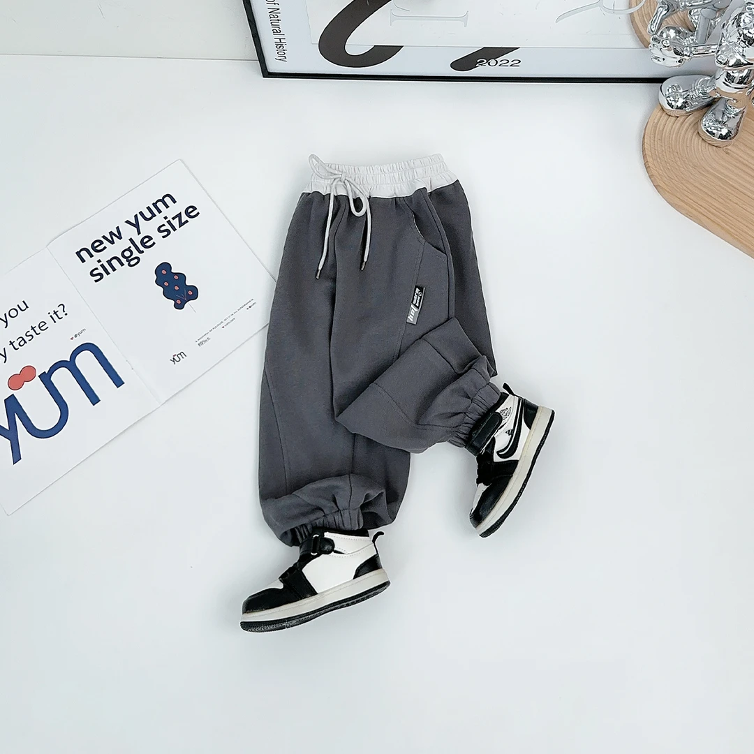 儿童裤子春夏款男童运动裤2025新款春装潮 DMC7137 悠悠童话童装