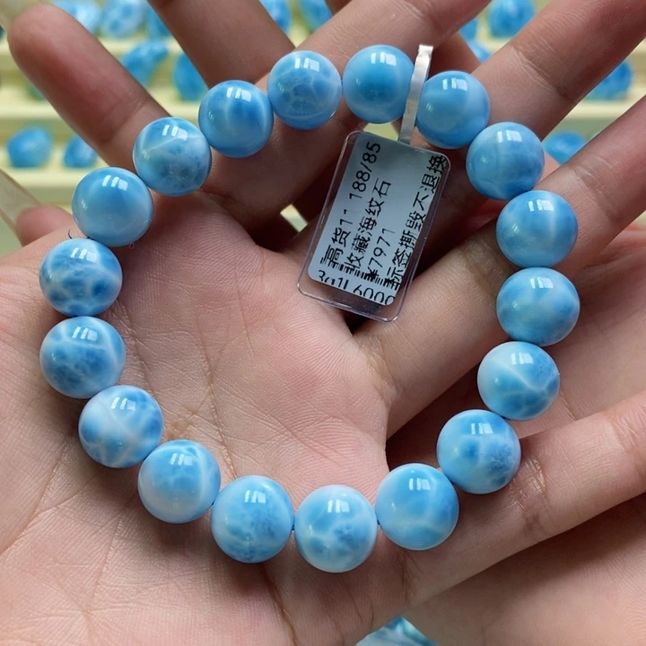 针钠钙石（海纹石）未镶嵌手链
