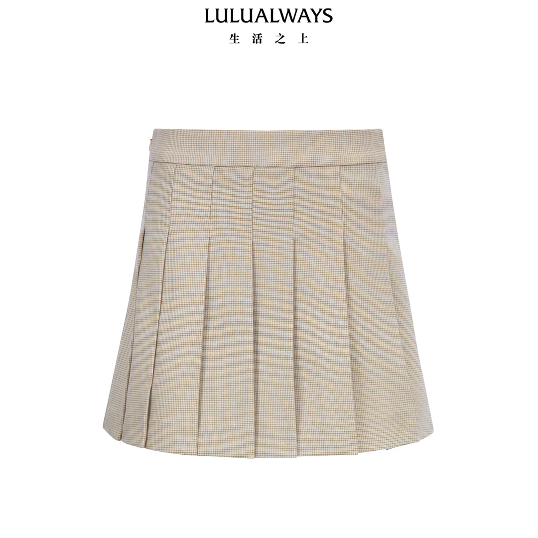 【蜜思仝】LULUALWAYS25春季经典高腰显瘦百褶半身裙女