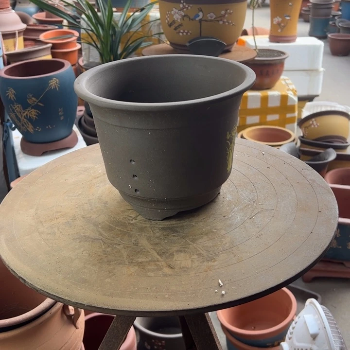 紫砂宜兴紫砂花盆