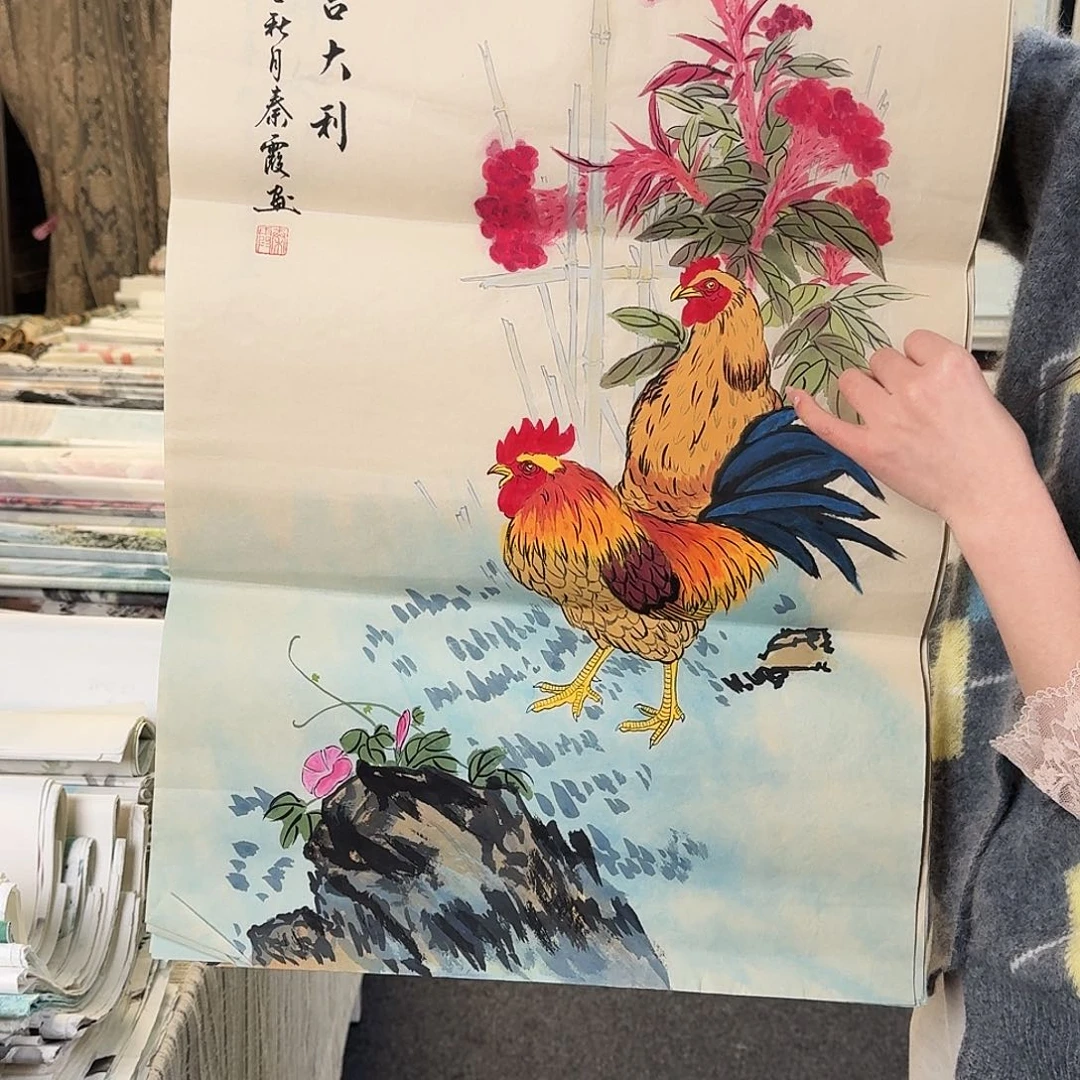 纯手绘国画作品好