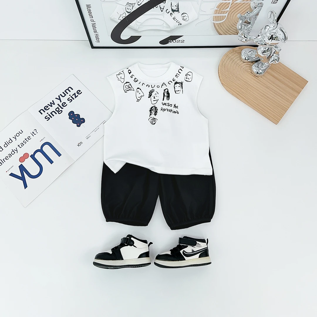 儿童装夏装背心套装无袖男童夏季2025新款 BDX25279 悠悠童话童装