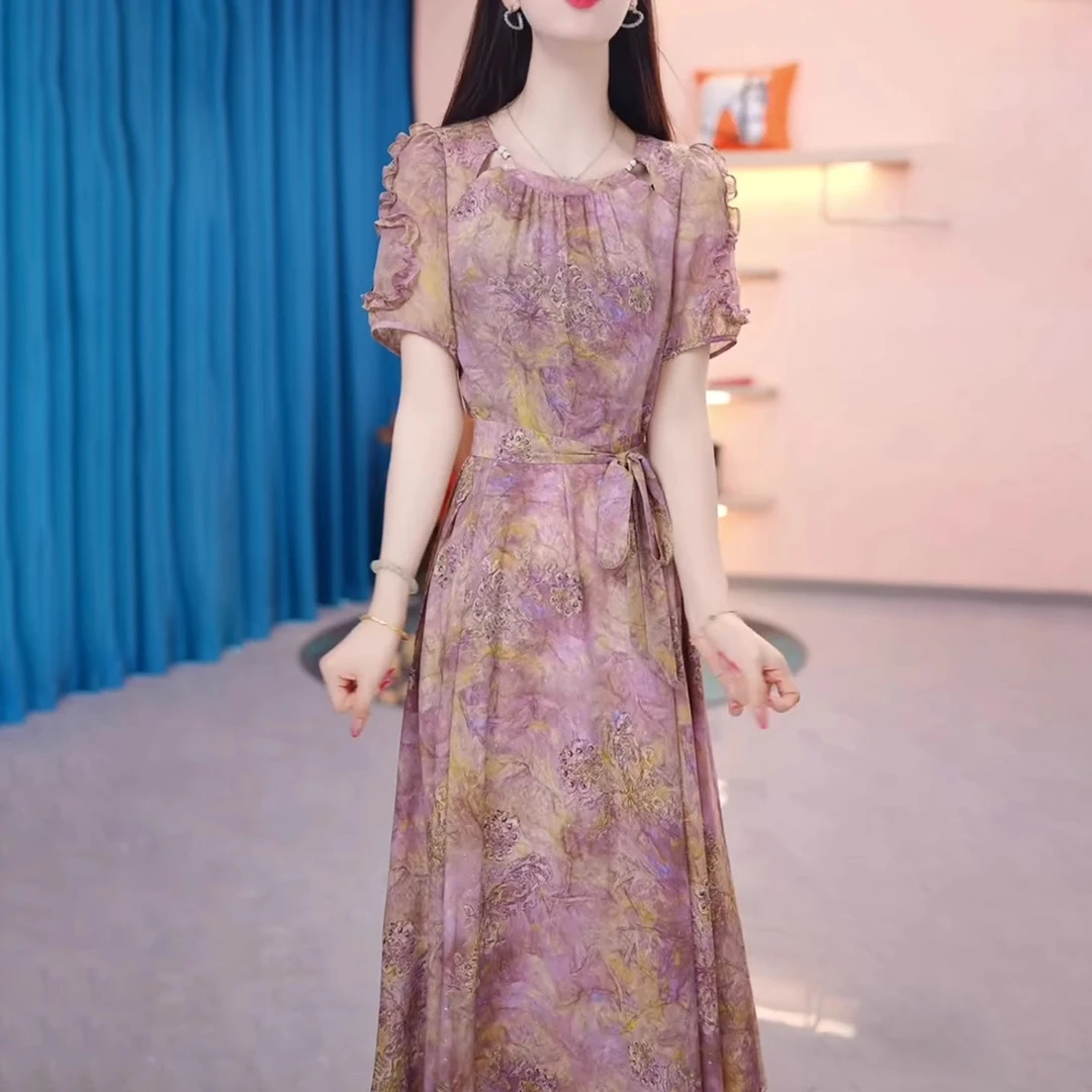 连衣裙2025新款女夏季十三行今年流行爆款气质名媛减龄轻奢高级感