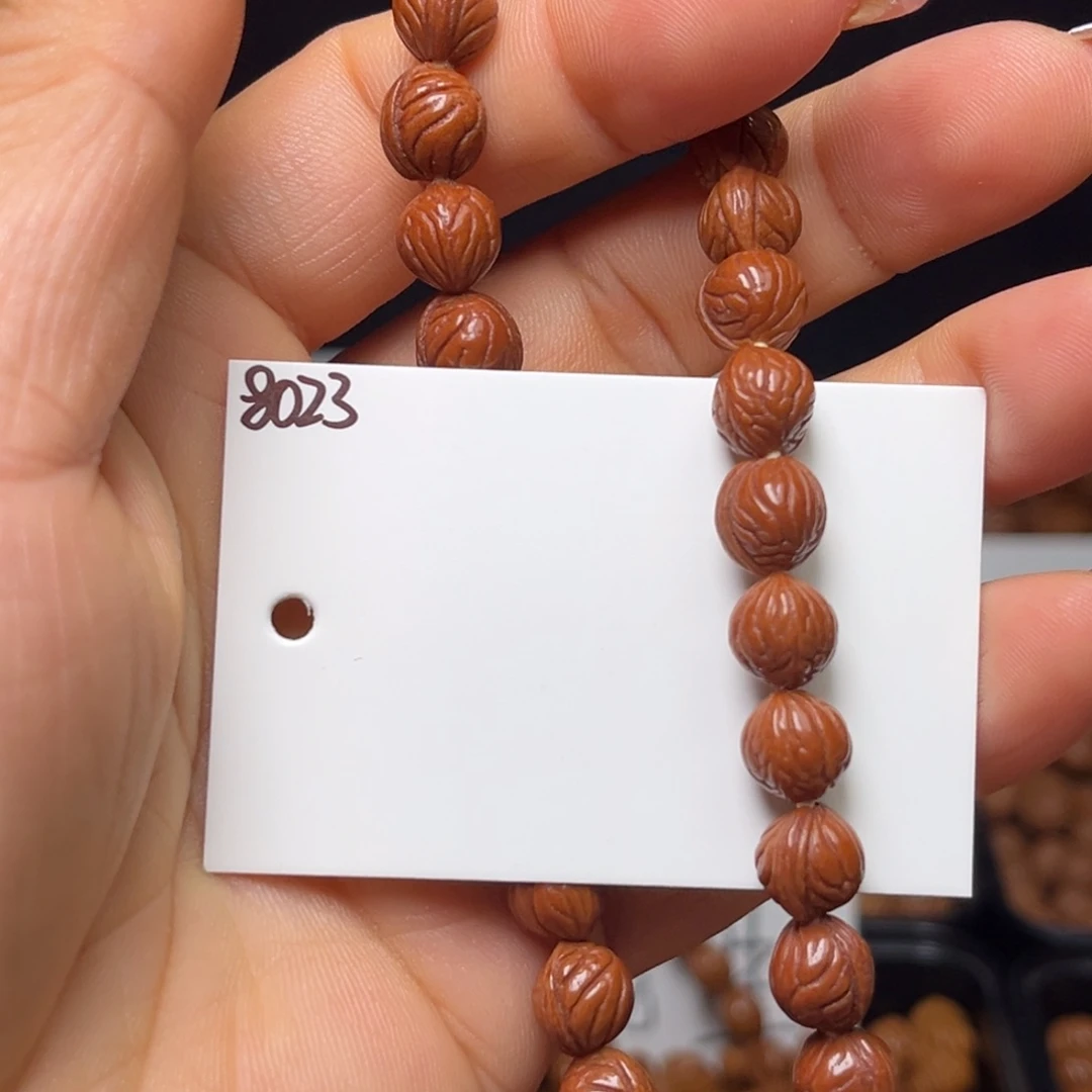 *****桃核手串小奶豆8左右成品