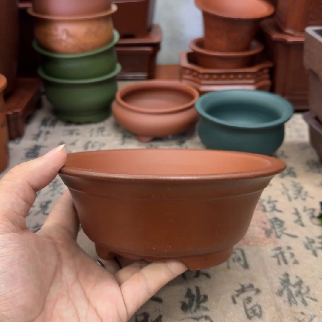 紫砂花盆宜兴紫砂正品14.5x5