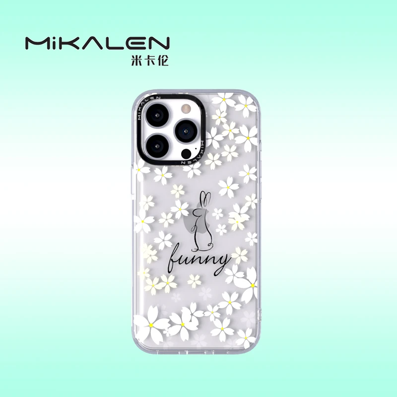 Mikalen/米卡伦樱花系列手机壳时尚百搭透明适用苹果