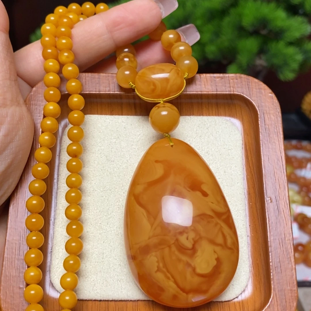 【闪购商品】蜜蜡颈饰未镶嵌项链