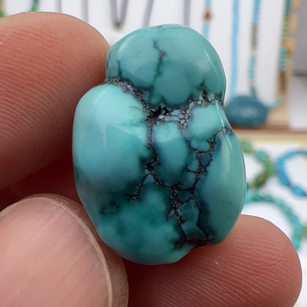 云盖高瓷蓝绿玉化随型