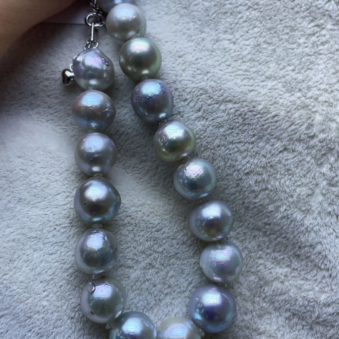 海水珍珠银S925镶嵌手绳