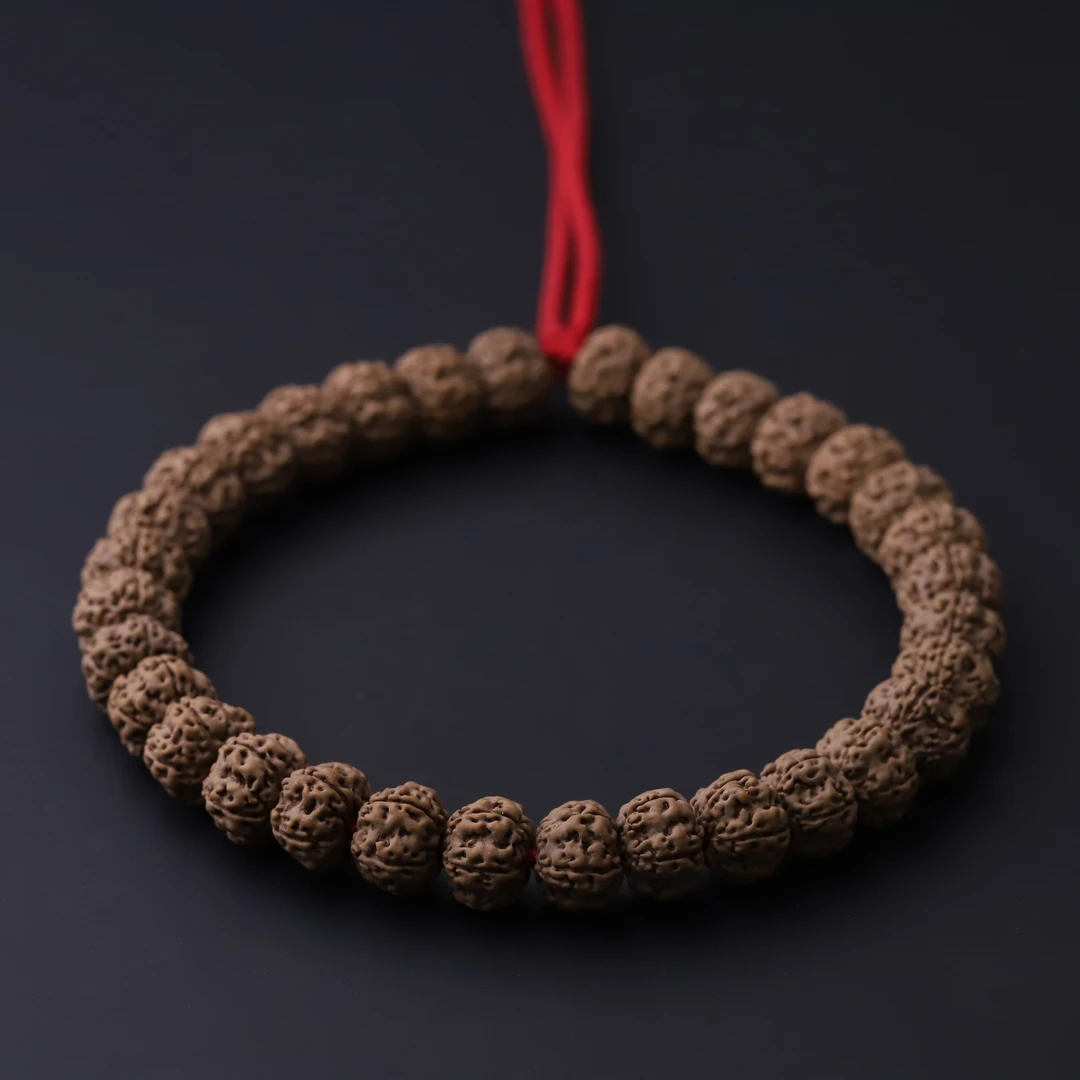 S8768-1【天价平细】老树平头细纹小金刚菩提单圈文玩手串