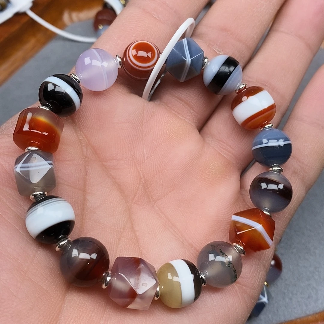 玛瑙/玉髓未镶嵌手链