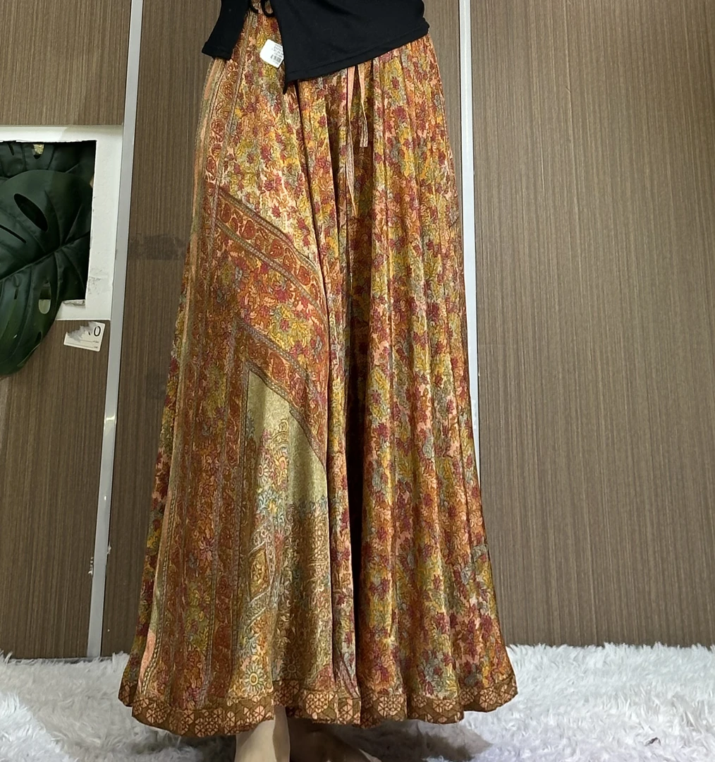 A187 号黄色大摆裙