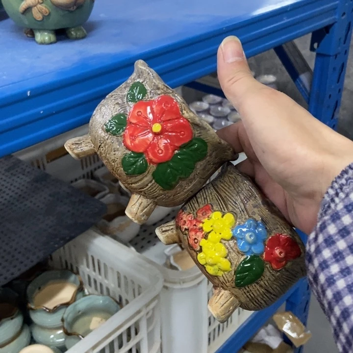 陶瓷花盆单场满9.9发10*8-8.5