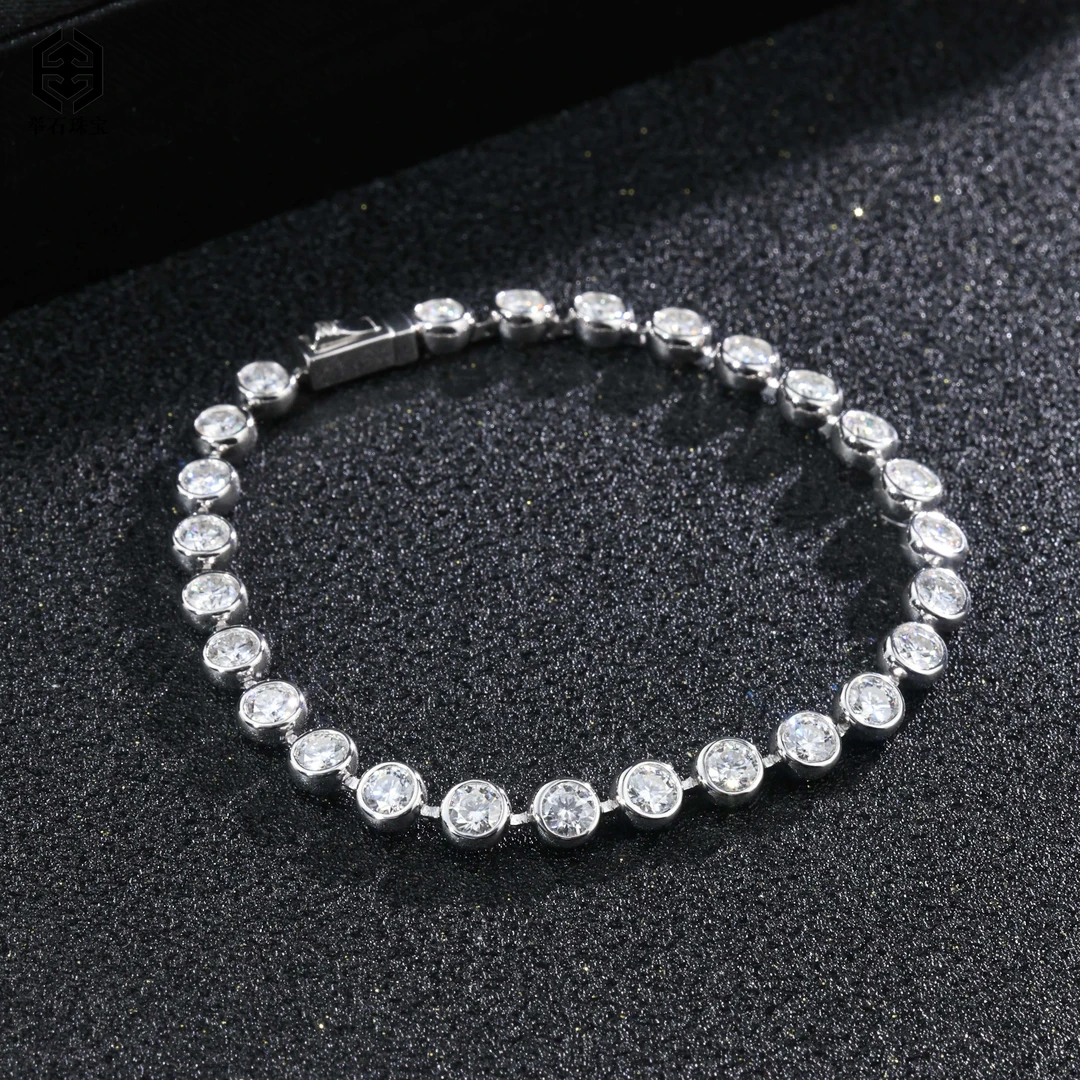 925银莫桑石银制品 H1126-9819-022莫桑钻手链(多样发一/自选）P