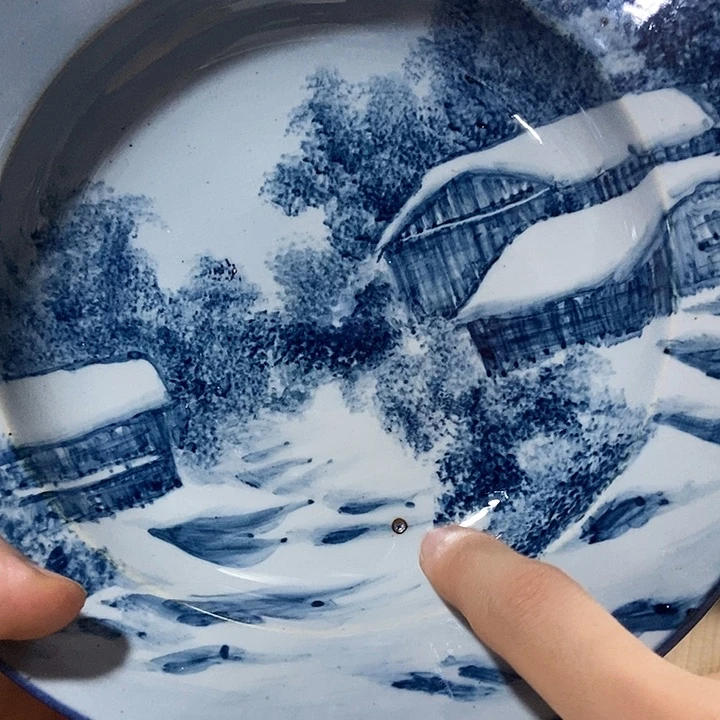 H***.景德镇手绘高温釉下彩